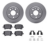 4512-73133 Geospec Brake Rotors w/5000 Advanced Brake Pads Kit & Hardware, 2008-2009 Audi/Volkswagen, Position: Rear - image 1