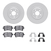 4512-73159 Geospec Brake Rotors w/5000 Advanced Brake Pads Kit & Hardware, 2014-2018 Audi/Volkswagen, Position: Rear - image 1