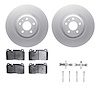 4512-73162 Geospec Brake Rotors w/5000 Advanced Brake Pads Kit & Hardware, 2013-2020 Multiple Makes/Models, Position: Front - image 1