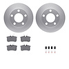 4512-74084 Geospec Brake Rotors w/5000 Advanced Brake Pads Kit & Hardware, 1997-2002 Audi/Volkswagen, Position: Rear - image 1