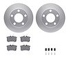 4512-74085 Geospec Brake Rotors w/5000 Advanced Brake Pads Kit & Hardware, 1999-2001 Audi/Volkswagen, Position: Rear - image 1