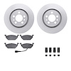 4512-74089 Geospec Brake Rotors w/5000 Advanced Brake Pads Kit & Hardware, 1998-1999 Audi/Volkswagen, Position: Front - image 1