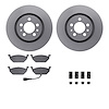 4512-74090 Geospec Brake Rotors w/5000 Advanced Brake Pads Kit & Hardware, 2008-2015 Audi/Volkswagen, Position: Front - image 1
