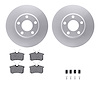 4512-74093 Geospec Brake Rotors w/5000 Advanced Brake Pads Kit & Hardware, 2001-2003 Audi/Volkswagen, Position: Rear - image 1