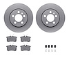4512-74108 Geospec Brake Rotors w/5000 Advanced Brake Pads Kit & Hardware, 2004-2004 Audi/Volkswagen, Position: Rear - image 1