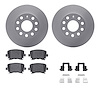 4512-74115 Geospec Brake Rotors w/5000 Advanced Brake Pads Kit & Hardware, 2005-2010 Audi/Volkswagen, Position: Rear - image 1