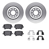 4512-74121 Geospec Brake Rotors w/5000 Advanced Brake Pads Kit & Hardware, 2008-2016 Audi/Volkswagen, Position: Rear - image 1