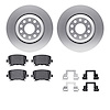 4512-74122 Geospec Brake Rotors w/5000 Advanced Brake Pads Kit & Hardware, 2006-2021 Audi/Volkswagen, Position: Rear - image 1