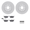 4512-74135 Geospec Brake Rotors w/5000 Advanced Brake Pads Kit & Hardware, 2005-2010 Audi/Volkswagen, Position: Front - image 1