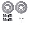 4512-74143 Geospec Brake Rotors w/5000 Advanced Brake Pads Kit & Hardware, 2008-2009 Audi/Volkswagen, Position: Rear - image 1