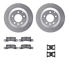 4512-74145 Geospec Brake Rotors w/5000 Advanced Brake Pads Kit & Hardware, 2011-2014 Porsche, Position: Rear - image 1