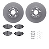 4512-75037 Geospec Brake Rotors w/5000 Advanced Brake Pads Kit & Hardware, 1992-2000 Lexus/Toyota/Scion, Position: Front - image 1