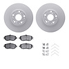 4512-75038 Geospec Brake Rotors w/5000 Advanced Brake Pads Kit & Hardware, 1993-1994 Lexus/Toyota/Scion, Position: Front - image 1