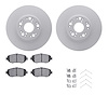 4512-75039 Geospec Brake Rotors w/5000 Advanced Brake Pads Kit & Hardware, 1993-2010 Lexus/Toyota/Scion, Position: Front