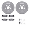 4512-75041 Geospec Brake Rotors w/5000 Advanced Brake Pads Kit & Hardware, 1993-2000 Lexus/Toyota/Scion, Position: Rear