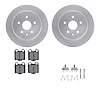 4512-75042 Geospec Brake Rotors w/5000 Advanced Brake Pads Kit & Hardware, 1998-2010 Lexus/Toyota/Scion, Position: Rear - image 1