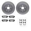 4512-75047 Geospec Brake Rotors w/5000 Advanced Brake Pads Kit & Hardware, 2014-2015 Lexus/Toyota/Scion, Position: Rear - image 1