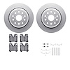 4512-75053 Geospec Brake Rotors w/5000 Advanced Brake Pads Kit & Hardware, 2007-2017 Lexus/Toyota/Scion, Position: Rear - image 1