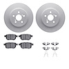 4512-75054 Geospec Brake Rotors w/5000 Advanced Brake Pads Kit & Hardware, 2011-2017 Lexus/Toyota/Scion, Position: Rear - image 1