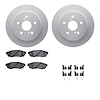 4512-75057 Geospec Brake Rotors w/5000 Advanced Brake Pads Kit & Hardware, Fits Select Lexus/Toyota/Scion, Position: Rear