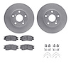 4512-76097 Geospec Brake Rotors w/5000 Advanced Brake Pads Kit & Hardware, 1992-1996 Lexus/Toyota/Scion, Position: Front - image 1