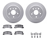 4512-76102 Geospec Brake Rotors w/5000 Advanced Brake Pads Kit & Hardware, 1992-2003 Lexus/Toyota/Scion, Position: Rear - image 1