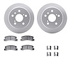 4512-76104 Geospec Brake Rotors w/5000 Advanced Brake Pads Kit & Hardware, 1992-1996 Lexus/Toyota/Scion, Position: Rear - image 1