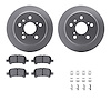 4512-76106 Geospec Brake Rotors w/5000 Advanced Brake Pads Kit & Hardware, 2000-2003 Lexus/Toyota/Scion, Position: Rear - image 1