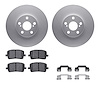 4512-76117 Geospec Brake Rotors w/5000 Advanced Brake Pads Kit & Hardware, 2003-2008 Multiple Makes/Models, Position: Front - image 1