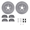 4512-76119 Geospec Brake Rotors w/5000 Advanced Brake Pads Kit & Hardware, 2005-2010 Lexus/Toyota/Scion, Position: Rear - image 1