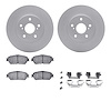 4512-76126 Geospec Brake Rotors w/5000 Advanced Brake Pads Kit & Hardware, 2002-2006 Lexus/Toyota/Scion, Position: Front - image 1