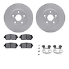 4512-76127 Geospec Brake Rotors w/5000 Advanced Brake Pads Kit & Hardware, 2004-2010 Lexus/Toyota/Scion, Position: Front