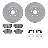 4512-76128 Geospec Brake Rotors w/5000 Advanced Brake Pads Kit & Hardware, 2002-2003 Lexus/Toyota/Scion, Position: Front - image 1