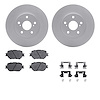 4512-76130 Geospec Brake Rotors w/5000 Advanced Brake Pads Kit & Hardware, 2014-2015 Lexus/Toyota/Scion, Position: Front - image 1