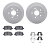4512-76131 Geospec Brake Rotors w/5000 Advanced Brake Pads Kit & Hardware, 2002-2008 Lexus/Toyota/Scion, Position: Rear - image 1