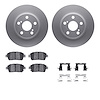 4512-76133 Geospec Brake Rotors w/5000 Advanced Brake Pads Kit & Hardware, 2004-2009 Lexus/Toyota/Scion, Position: Front - image 1