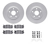 4512-76139 Geospec Brake Rotors w/5000 Advanced Brake Pads Kit & Hardware, 2007-2018 Lexus/Toyota/Scion, Position: Front - image 1