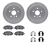 4512-76148 Geospec Brake Rotors w/5000 Advanced Brake Pads Kit & Hardware, 2009-2015 Lexus/Toyota/Scion, Position: Rear - image 1