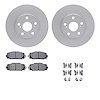 4512-76150 Geospec Brake Rotors w/5000 Advanced Brake Pads Kit & Hardware, 2010-2017 Lexus/Toyota/Scion, Position: Front