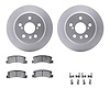 4512-76161 Geospec Brake Rotors w/5000 Advanced Brake Pads Kit & Hardware, 1999-2003 Lexus/Toyota/Scion, Position: Rear - image 1