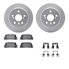 4512-76162 Geospec Brake Rotors w/5000 Advanced Brake Pads Kit & Hardware, 2001-2003 Lexus/Toyota/Scion, Position: Rear - image 1