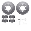 4512-76165 Geospec Brake Rotors w/5000 Advanced Brake Pads Kit & Hardware, 1995-2004 Lexus/Toyota/Scion, Position: Front - image 1