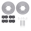 4512-76169 Geospec Brake Rotors w/5000 Advanced Brake Pads Kit & Hardware, 2000-2007 Lexus/Toyota/Scion, Position: Front - image 1