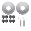 4512-76171 Geospec Brake Rotors w/5000 Advanced Brake Pads Kit & Hardware, 2003-2009 Lexus/Toyota/Scion, Position: Front - image 1