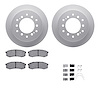 4512-76172 Geospec Brake Rotors w/5000 Advanced Brake Pads Kit & Hardware, 2001-2009 Lexus/Toyota/Scion, Position: Rear - image 1
