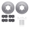 4512-76173 Geospec Brake Rotors w/5000 Advanced Brake Pads Kit & Hardware, Fits Select Lexus/Toyota/Scion, Position: Front - image 1