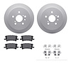 4512-76175 Geospec Brake Rotors w/5000 Advanced Brake Pads Kit & Hardware, 2004-2009 Lexus/Toyota/Scion, Position: Rear - image 1