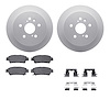 4512-76176 Geospec Brake Rotors w/5000 Advanced Brake Pads Kit & Hardware, 2004-2010 Lexus/Toyota/Scion, Position: Rear - image 1