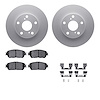 4512-76178 Geospec Brake Rotors w/5000 Advanced Brake Pads Kit & Hardware, 2005-2015 Lexus/Toyota/Scion, Position: Front - image 1