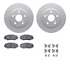 4512-76180 Geospec Brake Rotors w/5000 Advanced Brake Pads Kit & Hardware, 2006-2018 Multiple Makes/Models, Position: Front - image 1